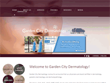 Tablet Screenshot of gardencityderm.com